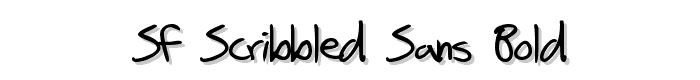 SF Scribbled Sans Bold font
